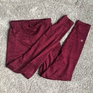 C9 Champion Maroon Leggings With Pockets Size XS